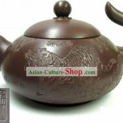 Chinese Hand Made Zisha Teapot-Flying Tiger