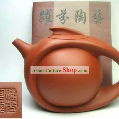 Chinese Hand Made Zisha Teapot-Contrail