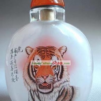 Snuff Bottles With Inside Painting Chinese Zodiac Series-Tiger