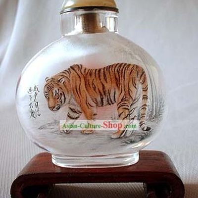 Snuff Bottles With Inside Painting Chinese Zodiac Series-Tiger1