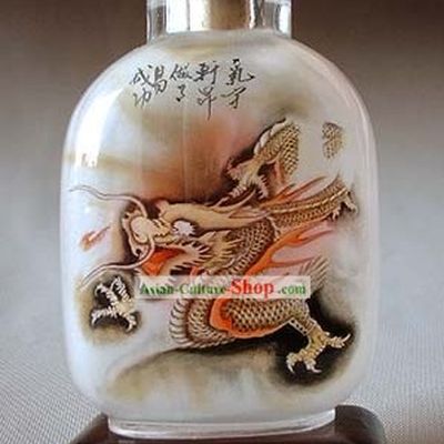 Snuff Bottles With Inside Painting Chinese Zodiac Series-Dragon 1