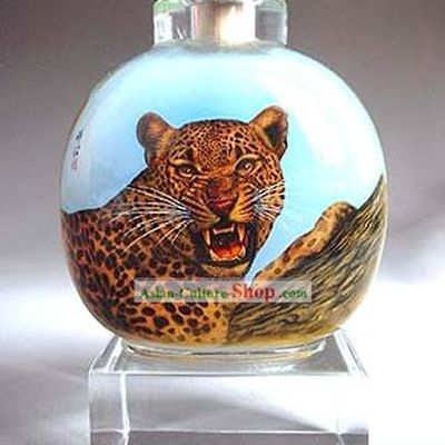 Snuff Bottles With Inside Painting Chinese Animal Series-Catamount