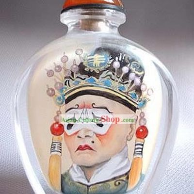 Snuff Bottles With Inside Painting Peking Opera Series-Ancient Clown