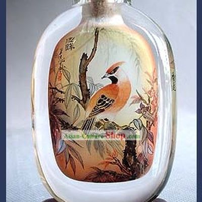 Snuff Bottles With Inside Painting Birds Series-Sunny Bird