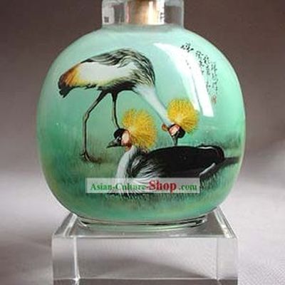 Snuff Bottles With Inside Painting Birds Series-Bird King and Queen