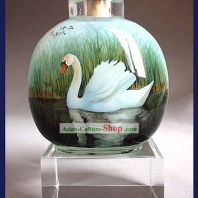 Snuff Bottles With Inside Painting Birds Series-Goose