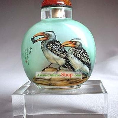 Snuff Bottles With Inside Painting Birds Series-Golden Eagle
