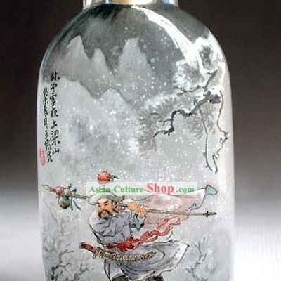 Snuff Bottles With Inside Painting Characters Series-Rushing to Liang Mountain to Become A Hero