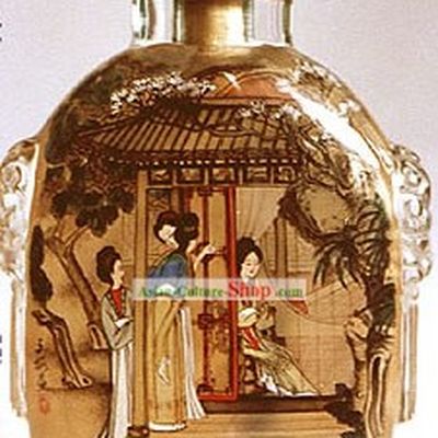 Snuff Bottles With Inside Painting Characters Series-Palace Women