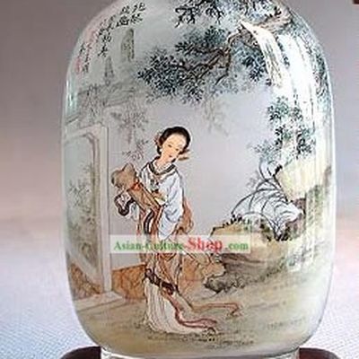 Snuff Bottles With Inside Painting Characters Series-Ancient Young Lady