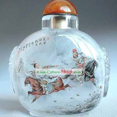 Snuff Bottles With Inside Painting Characters Series-Fighting Generals