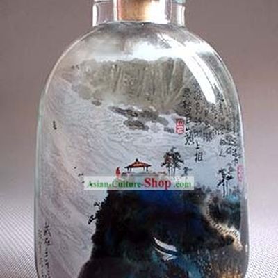 Snuff Bottles With Inside Painting Landscape Series-Large Bosom