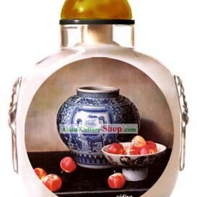 Snuff Bottles With Inside Painting Still Life Series-Chinese Porcelain Charm