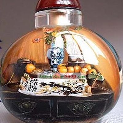 Snuff Bottles With Inside Painting Still Life Series-Sanctum