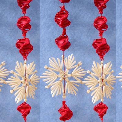 Chinese Hand Made Folk Wheat Stalk Curtain