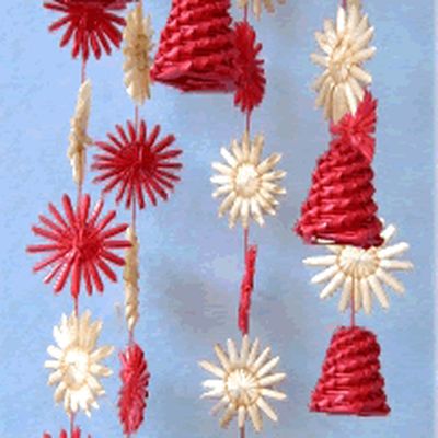China Hand Made Wheat Stalk Windbell-Stars All Around