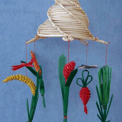 China Hand Made Wheat Stalk Windbell-Harvest