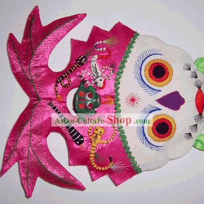 China Hand Made Cloth Craft-Lotus and Fishes Pillow
