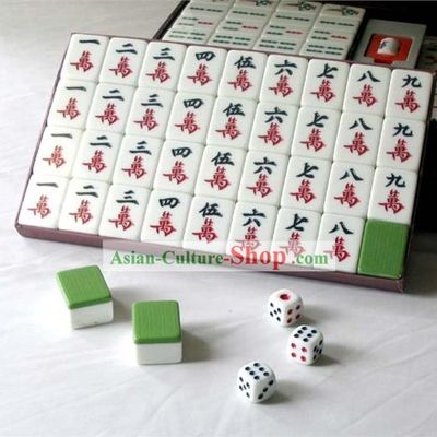 Chinese Taiwan Bamboo Mahjong Set(144 pieces)