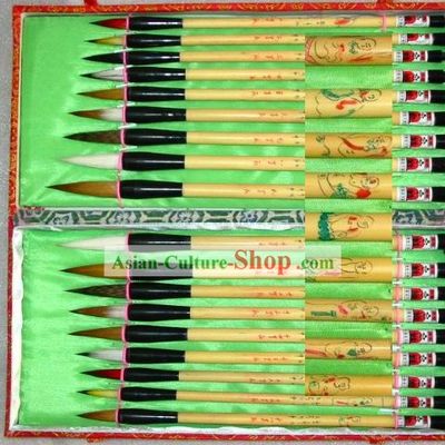 Chinese Hand Made Classic Arhat Brush Set-18 Pieces Set