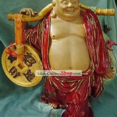 Chinese Porcelain Figurine from Shi Wan-Money Monk