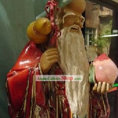 Chinese Porcelain Figurine from Shi Wan-The God of Longevity in Chinese Fairy Tale