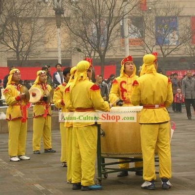 Chinese Classic Lion and Dragon Dance Standing Drum Set (not available)
