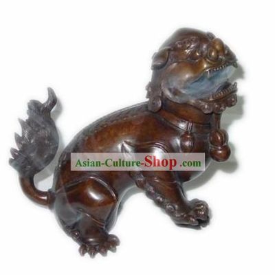 Rare Chinese Antique Wide Lion Censer