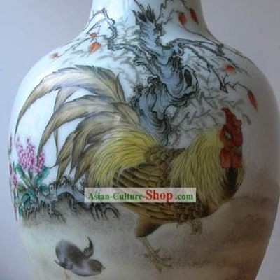 Chinese Jingde Town Ceramics Teapot-Chicken King