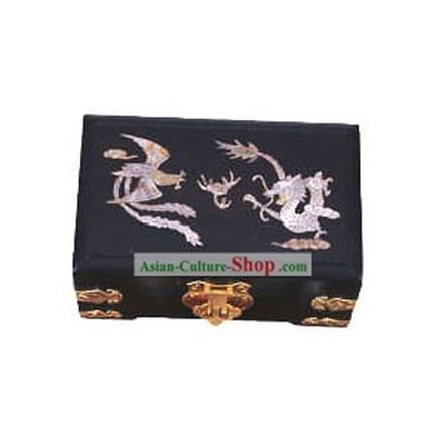 Chinese Chopsticks Box and Jewel Caskets-Dragon and Phoenix Love