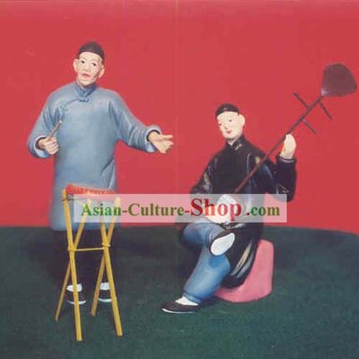 Chinese Hand Painted Sculpture Art of Clay Figurine Zhang-China Folk Art Shuo Shu