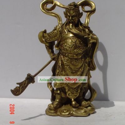 Chinese Classic Brass Statue-Guan Gong