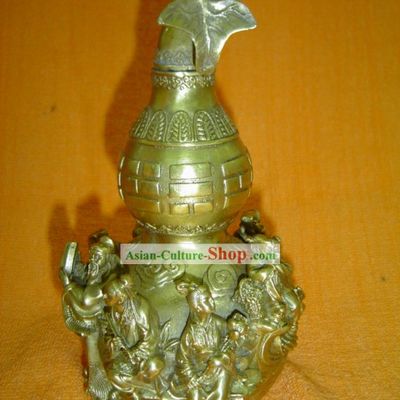Chinese Classic Brass Statue-The Eight Immortals in The Legends