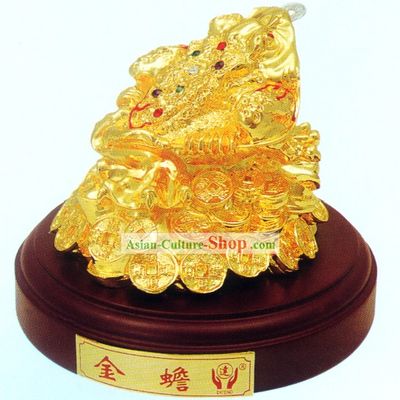 China Classic Gold Toad Bringing Treasures and Fortunes