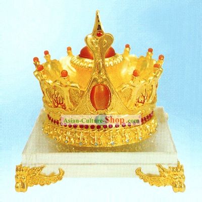 China Stunning Gold King Crown