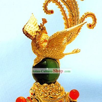 Chinese Classic Large Gold Phoenix Queen