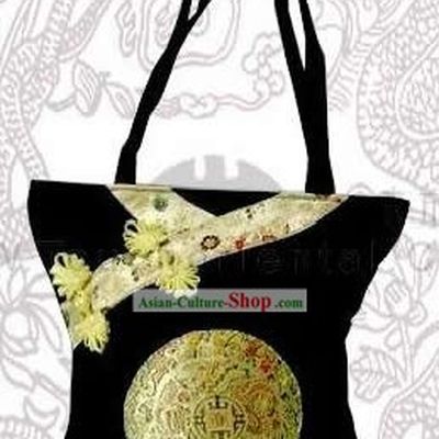 Chinese Classic Handmade Dragons Silk Bag