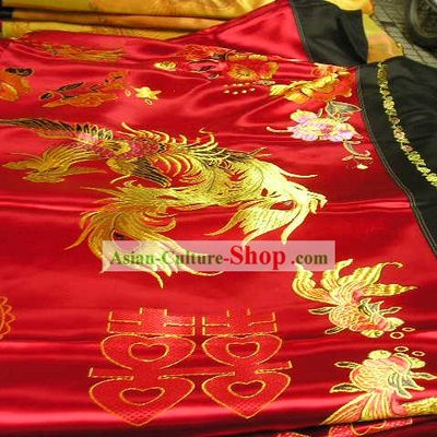 Hangzhou Silk with Double Happiness Pattern
