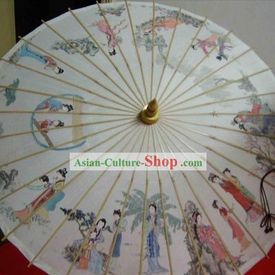 Hangzhou Classic Hand Made Ancient Story Silk Umbrella