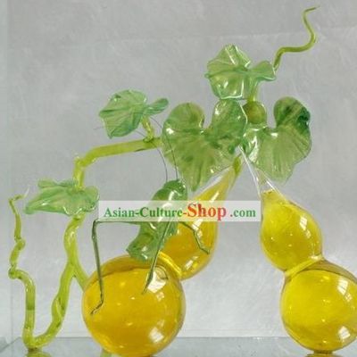 Chinese Classic Coloured Glaze Works-Calabash