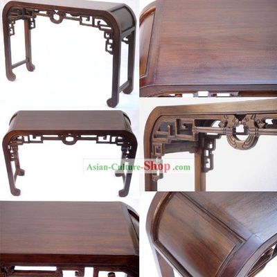 Chinese Ancient Classic Hand Carved Large Wood Console Table
