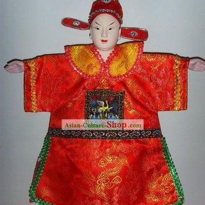 Chinese Classic Hand Puppet-Handsome Bridegroom in Traditional Wedding Costumes