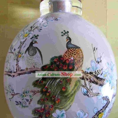 Chinese Classical Snuff Bottle With Inside Painting-Birds and Flowers