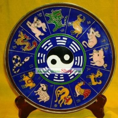 Chinese Stunning Palace Cloisonne Collectible-Zodiac Tweleve Animals