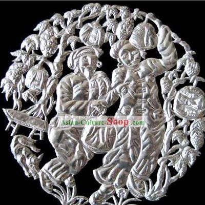 Chinese Stunning Silver Handicraft-Toasting