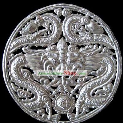 Chinese Stunning Silver Handicraft-Kylin Dancing