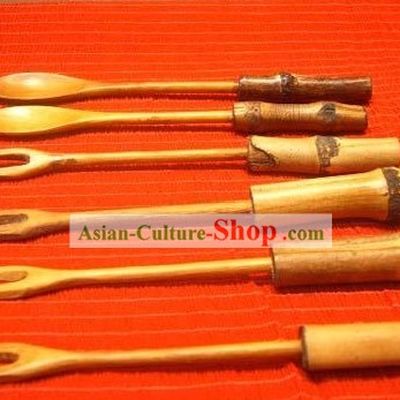 Chinese Hand Made Bamboo Fork