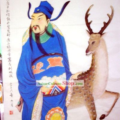 Chinese Traditional Painting with Meticulous Detail Painting-Ancient Government Official