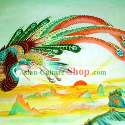 Chinese Traditional Painting with Meticulous Detail-Phoenix King