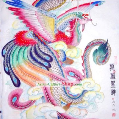 Chinese Traditional Painting with Meticulous Detail-Dragon Emperor